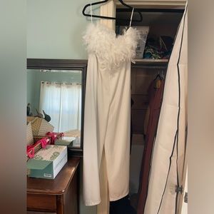 Fashion Nova feather jumpsuit. 1XL